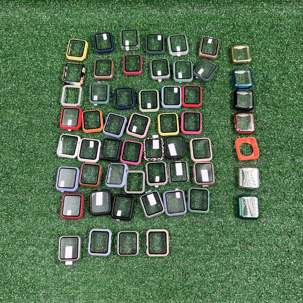 Apple Watch Screen Cover Protectors Lot Of 55 Mixed Colors Size 38mm/40mm
